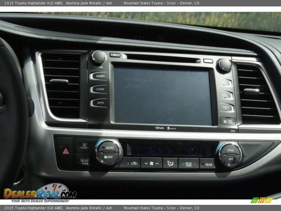 2015 Toyota Highlander XLE AWD Alumina Jade Metallic / Ash Photo #6