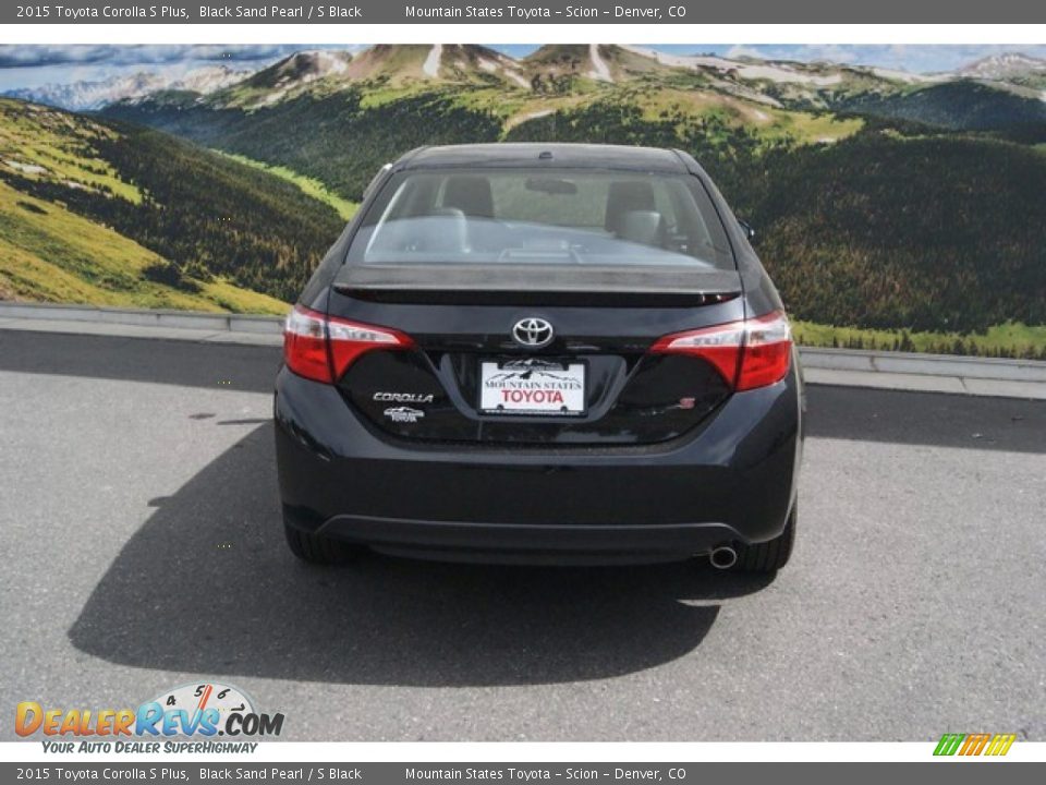 2015 Toyota Corolla S Plus Black Sand Pearl / S Black Photo #4