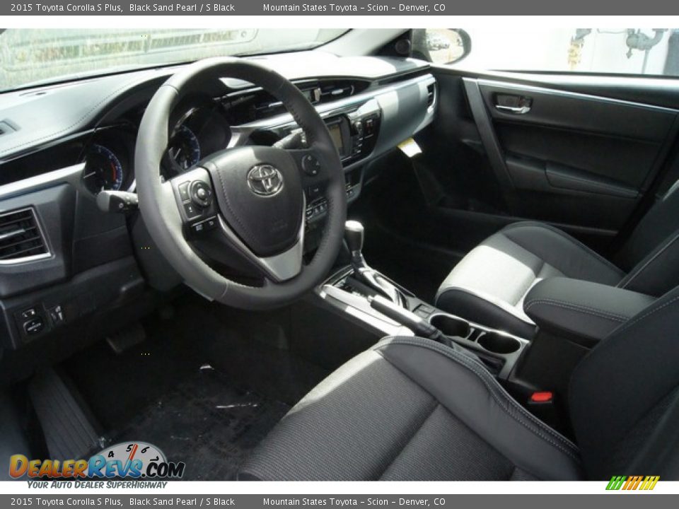 2015 Toyota Corolla S Plus Black Sand Pearl / S Black Photo #5