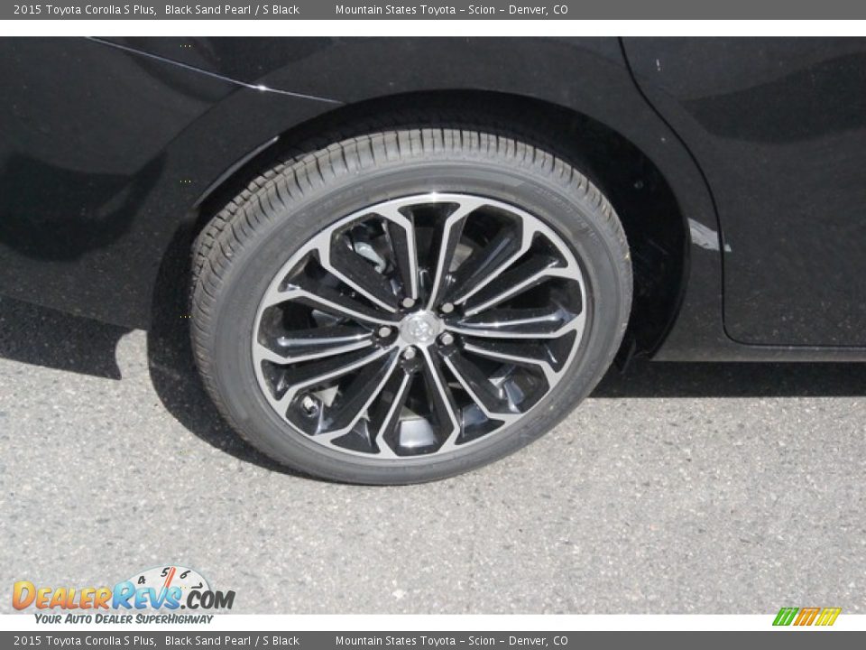 2015 Toyota Corolla S Plus Black Sand Pearl / S Black Photo #9