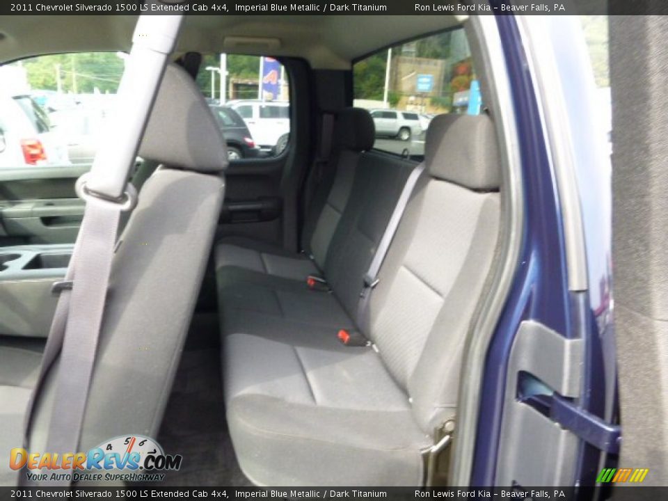 2011 Chevrolet Silverado 1500 LS Extended Cab 4x4 Imperial Blue Metallic / Dark Titanium Photo #11