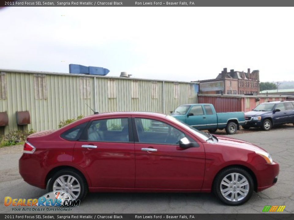 2011 Ford Focus SEL Sedan Sangria Red Metallic / Charcoal Black Photo #1