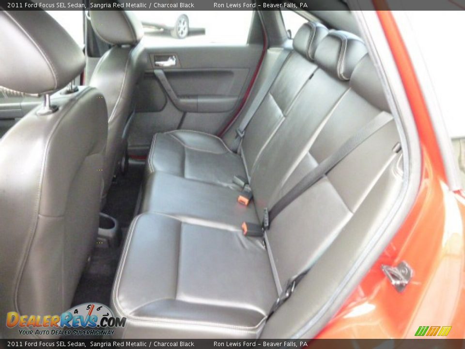 2011 Ford Focus SEL Sedan Sangria Red Metallic / Charcoal Black Photo #12
