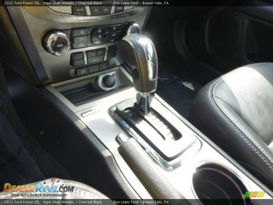 2012 Ford Fusion SEL Ingot Silver Metallic / Charcoal Black Photo #17