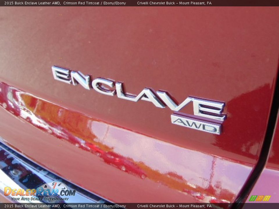 2015 Buick Enclave Leather AWD Crimson Red Tintcoat / Ebony/Ebony Photo #8