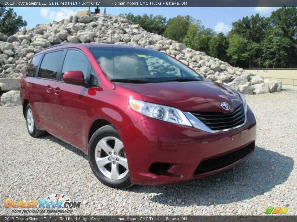 2013 Toyota Sienna LE Salsa Red Pearl / Light Gray Photo #1