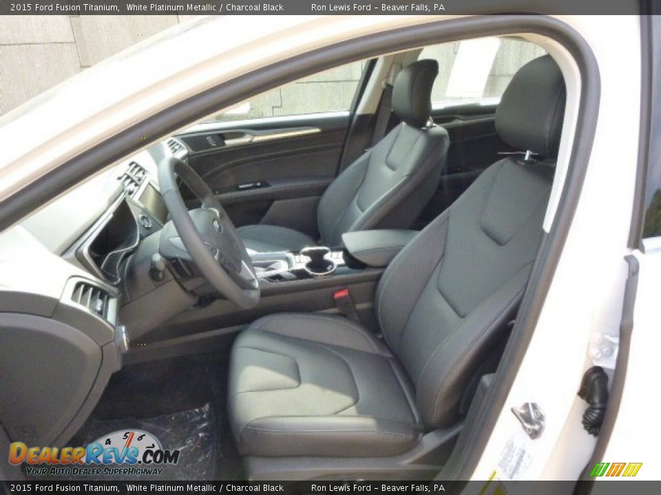 Front Seat of 2015 Ford Fusion Titanium Photo #10