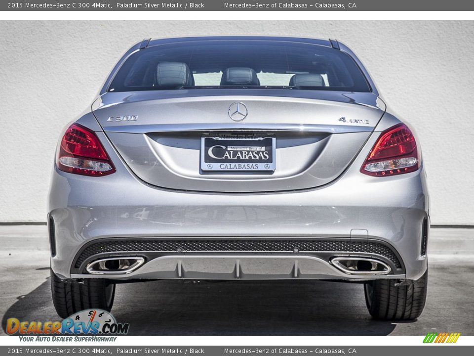2015 Mercedes-Benz C 300 4Matic Paladium Silver Metallic / Black Photo #3