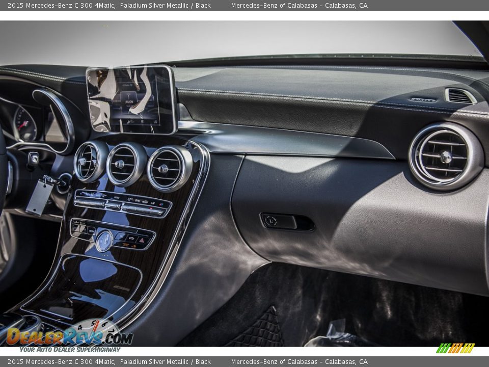 2015 Mercedes-Benz C 300 4Matic Paladium Silver Metallic / Black Photo #8
