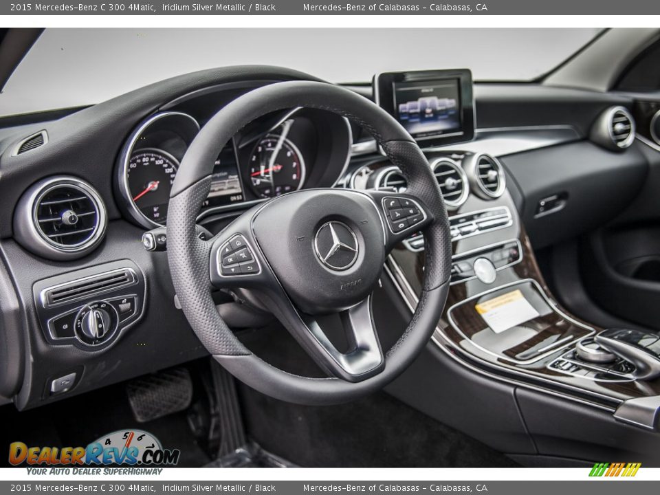 2015 Mercedes-Benz C 300 4Matic Iridium Silver Metallic / Black Photo #5