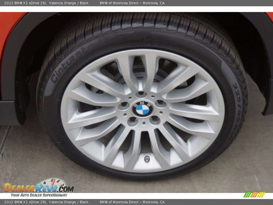 2013 BMW X1 sDrive 28i Valencia Orange / Black Photo #21