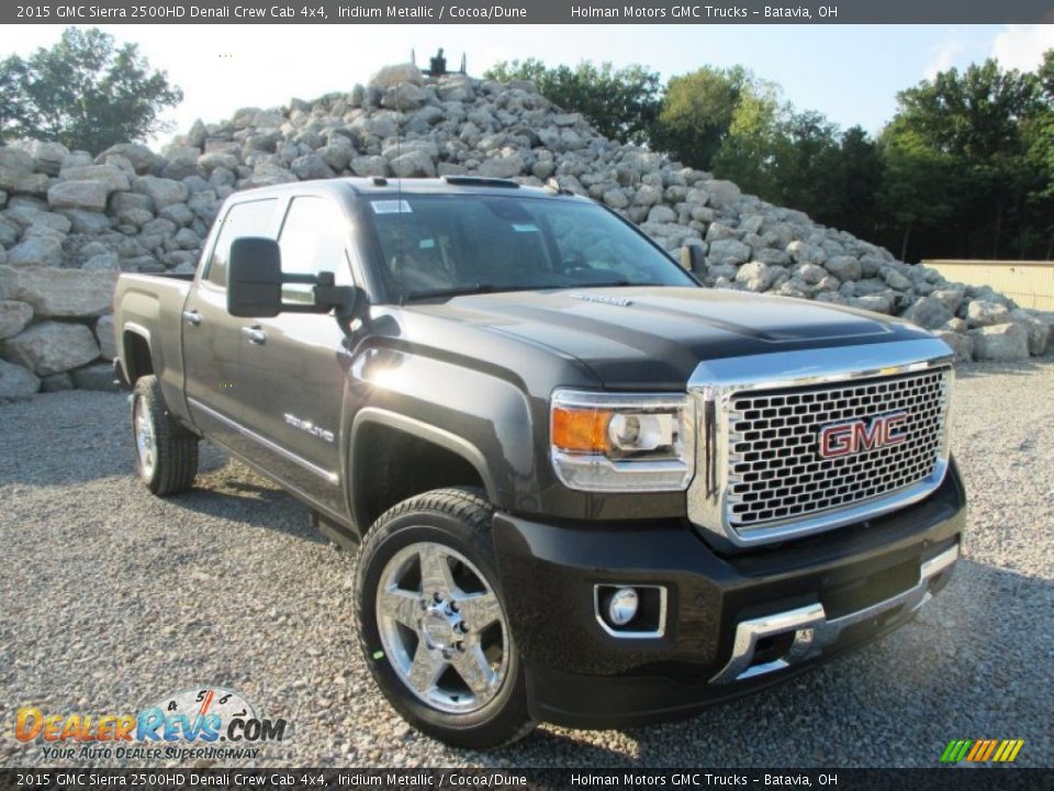 2015 GMC Sierra 2500HD Denali Crew Cab 4x4 Iridium Metallic / Cocoa/Dune Photo #1