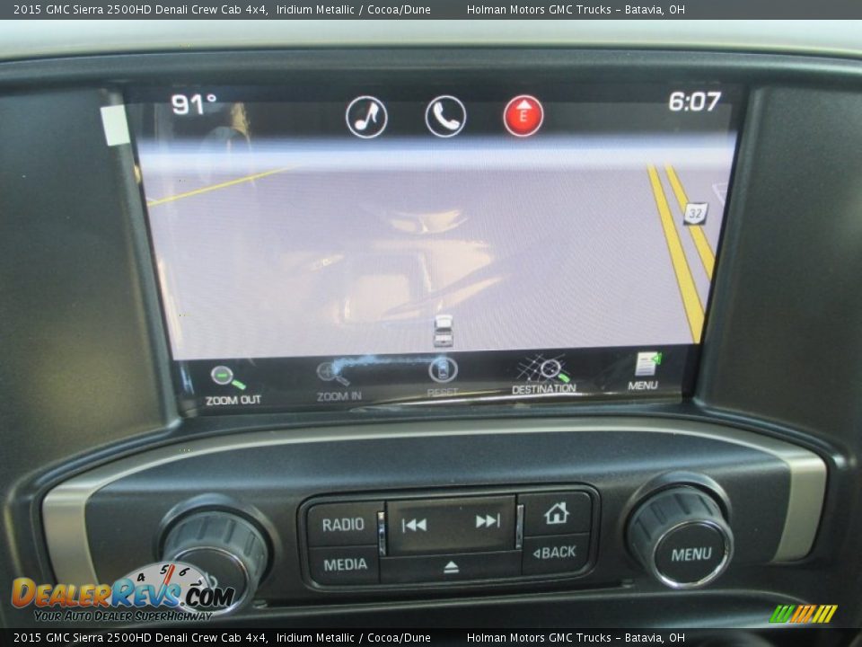 2015 GMC Sierra 2500HD Denali Crew Cab 4x4 Iridium Metallic / Cocoa/Dune Photo #11