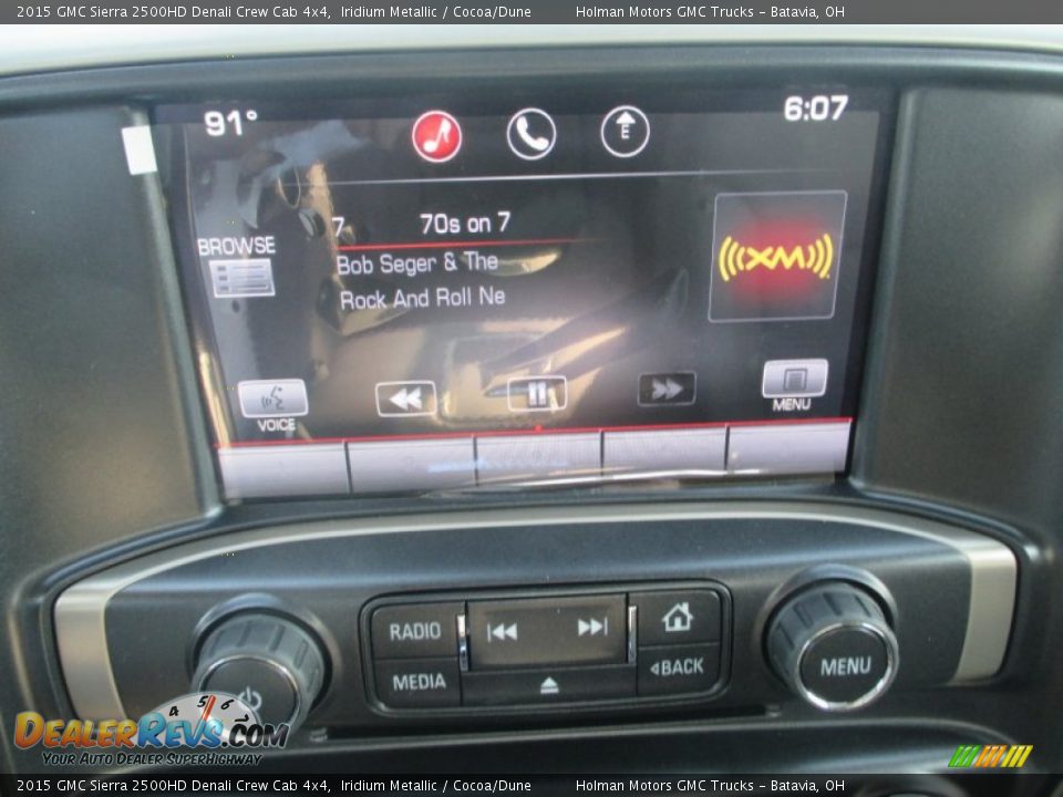 2015 GMC Sierra 2500HD Denali Crew Cab 4x4 Iridium Metallic / Cocoa/Dune Photo #13