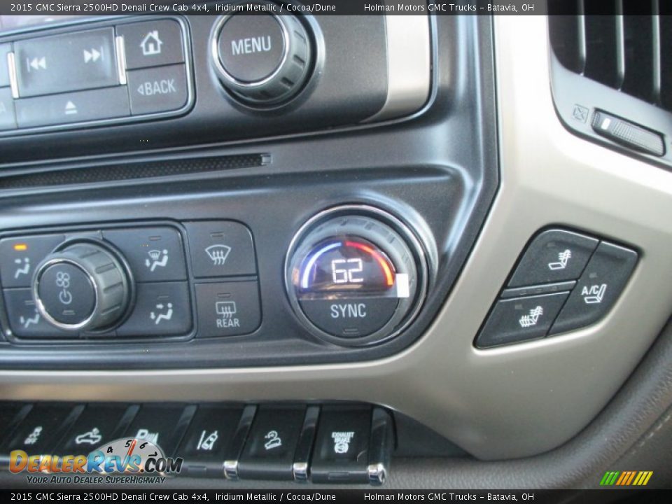 2015 GMC Sierra 2500HD Denali Crew Cab 4x4 Iridium Metallic / Cocoa/Dune Photo #16