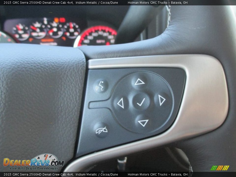 2015 GMC Sierra 2500HD Denali Crew Cab 4x4 Iridium Metallic / Cocoa/Dune Photo #24