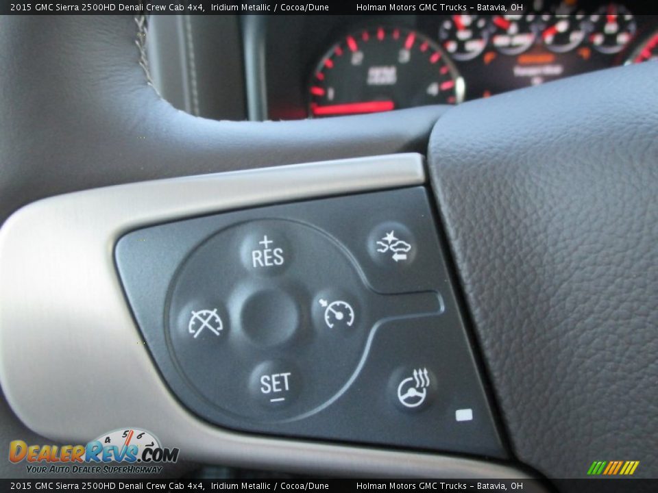 2015 GMC Sierra 2500HD Denali Crew Cab 4x4 Iridium Metallic / Cocoa/Dune Photo #25