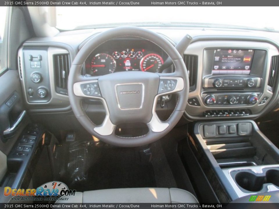 2015 GMC Sierra 2500HD Denali Crew Cab 4x4 Iridium Metallic / Cocoa/Dune Photo #34
