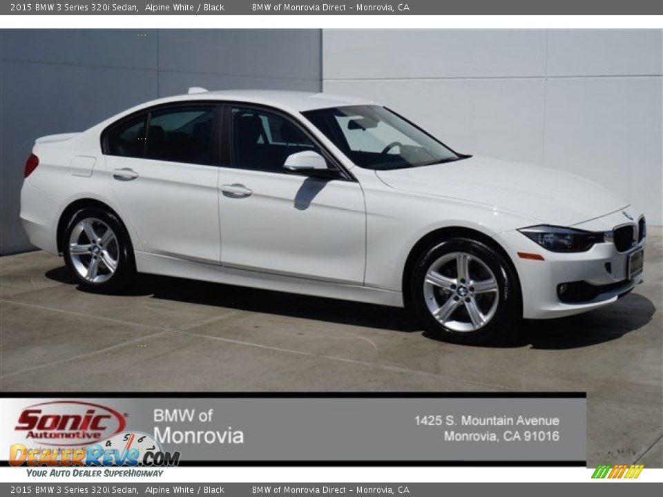 2015 BMW 3 Series 320i Sedan Alpine White / Black Photo #1