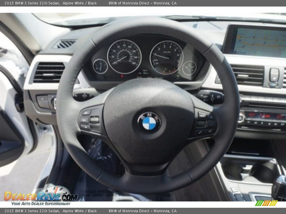2015 BMW 3 Series 320i Sedan Alpine White / Black Photo #8