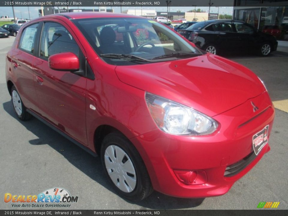 2015 Mitsubishi Mirage DE Infrared / Black Photo #1