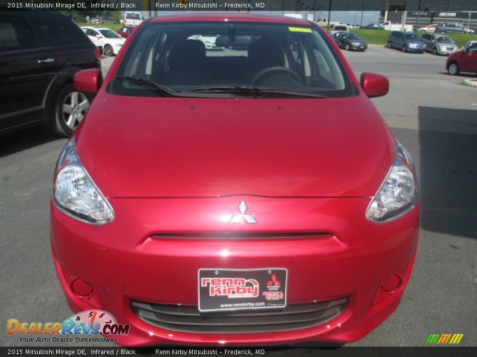 2015 Mitsubishi Mirage DE Infrared / Black Photo #2