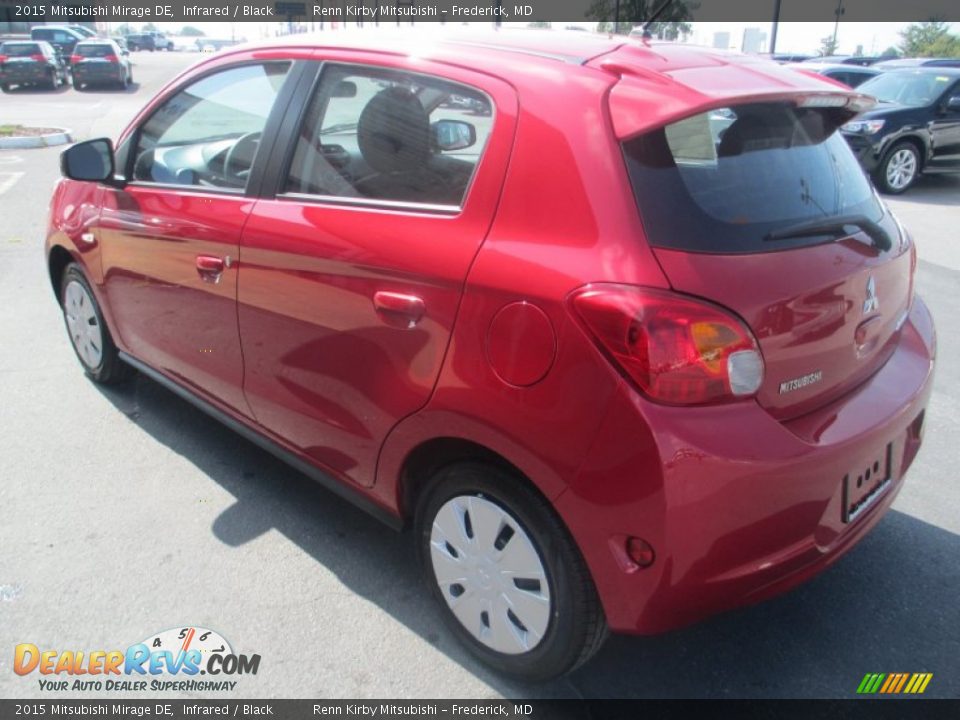 2015 Mitsubishi Mirage DE Infrared / Black Photo #5