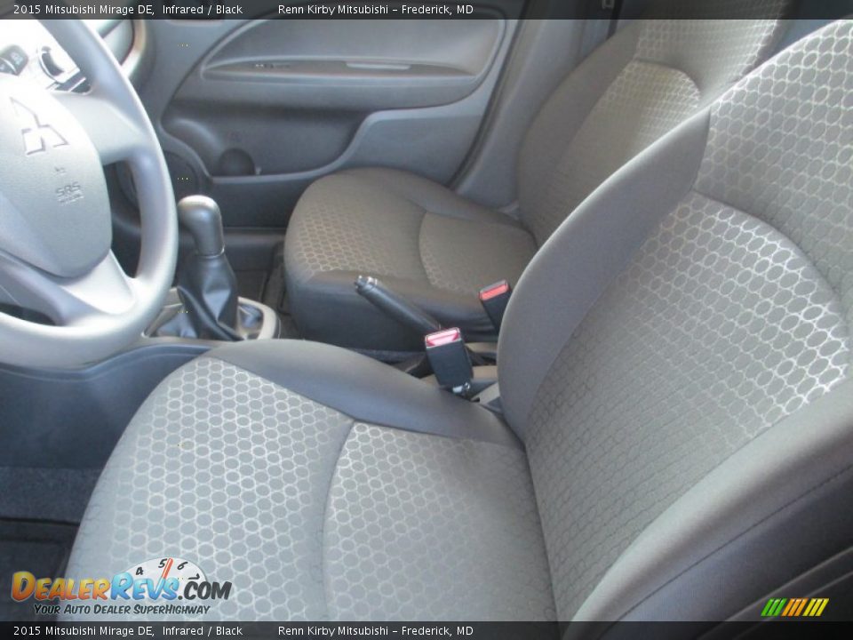 2015 Mitsubishi Mirage DE Infrared / Black Photo #11
