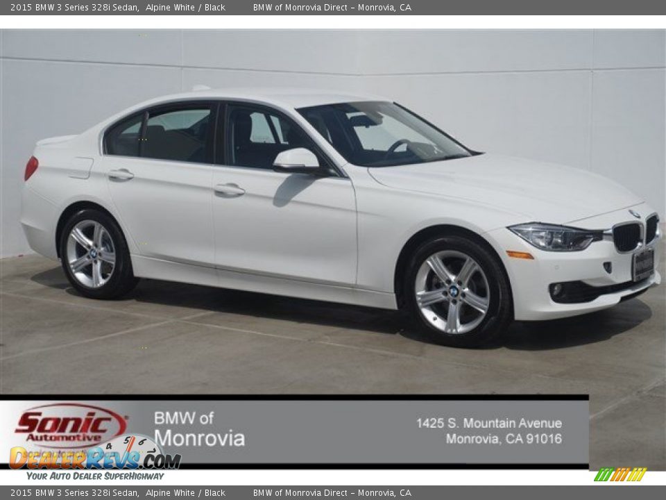 2015 BMW 3 Series 328i Sedan Alpine White / Black Photo #1