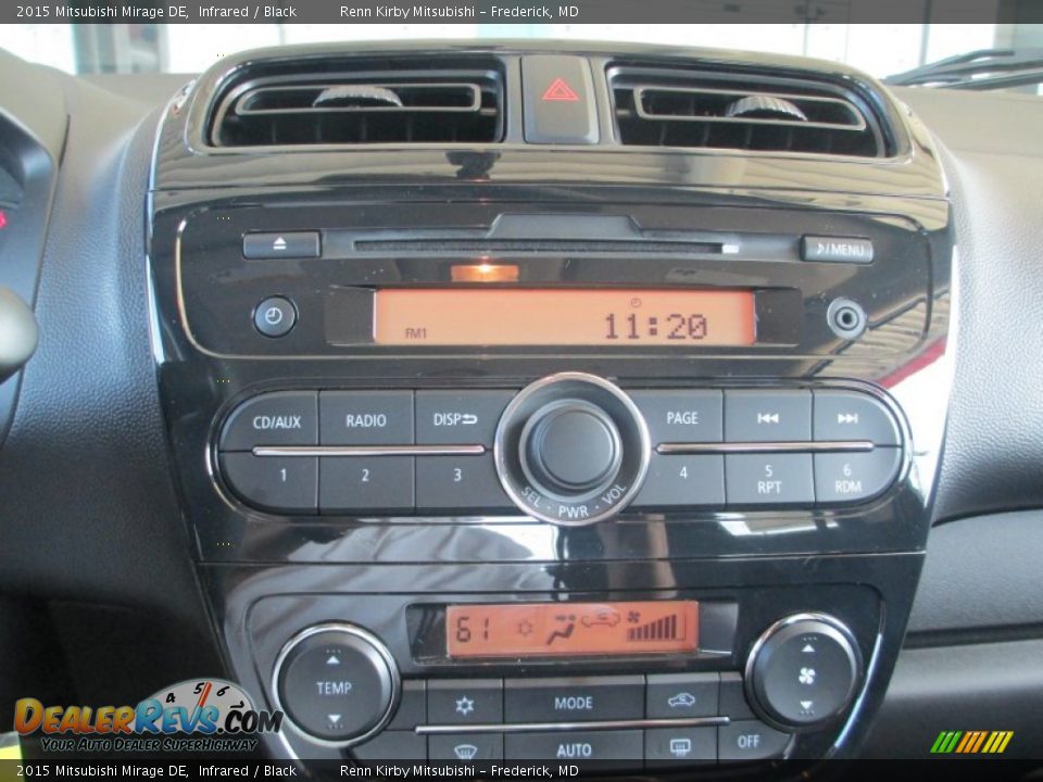 2015 Mitsubishi Mirage DE Infrared / Black Photo #17