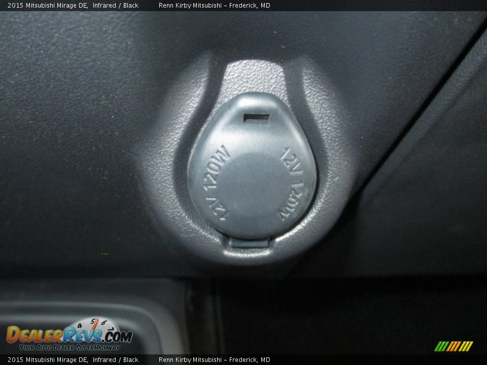 2015 Mitsubishi Mirage DE Infrared / Black Photo #18