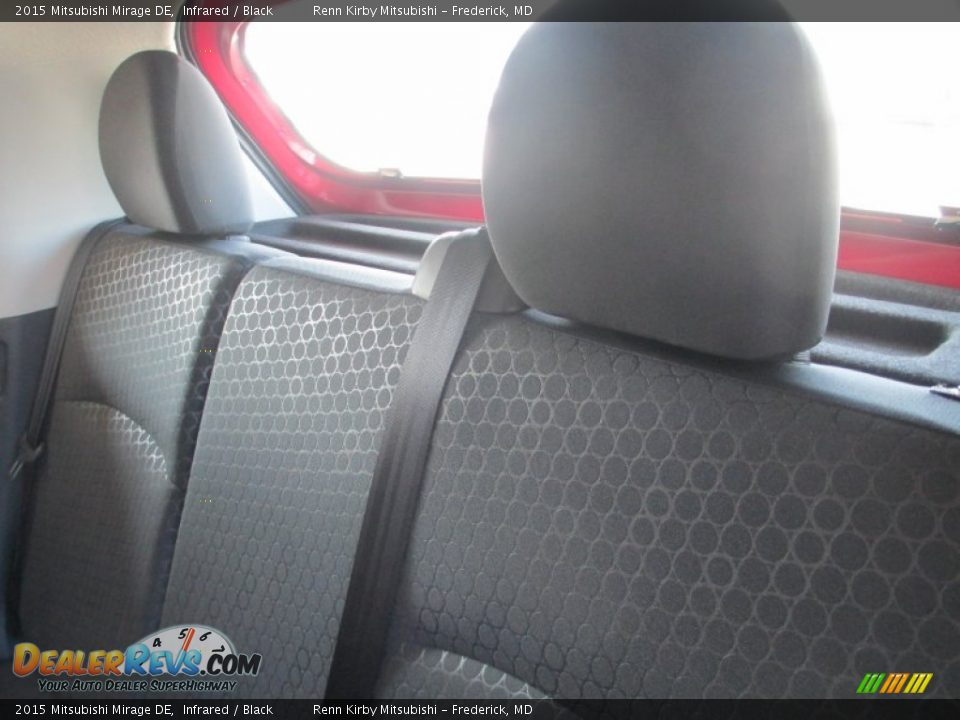 2015 Mitsubishi Mirage DE Infrared / Black Photo #20