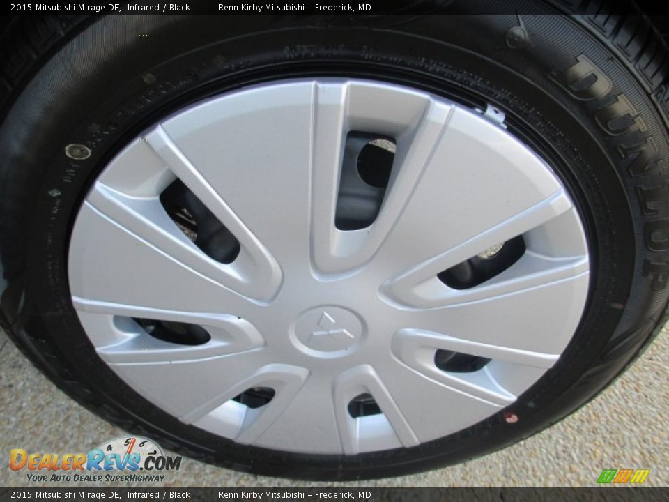 2015 Mitsubishi Mirage DE Infrared / Black Photo #24