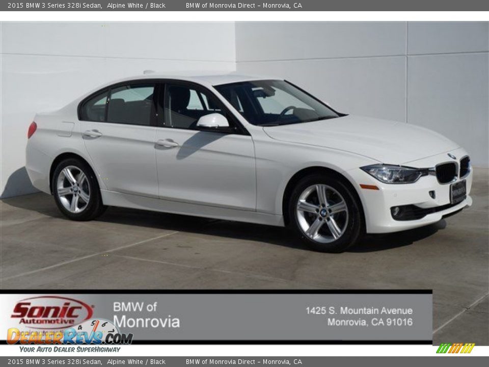 2015 BMW 3 Series 328i Sedan Alpine White / Black Photo #1
