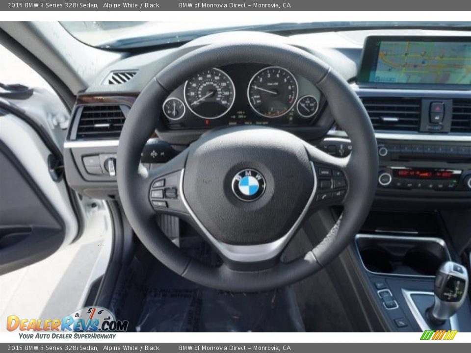 2015 BMW 3 Series 328i Sedan Alpine White / Black Photo #9