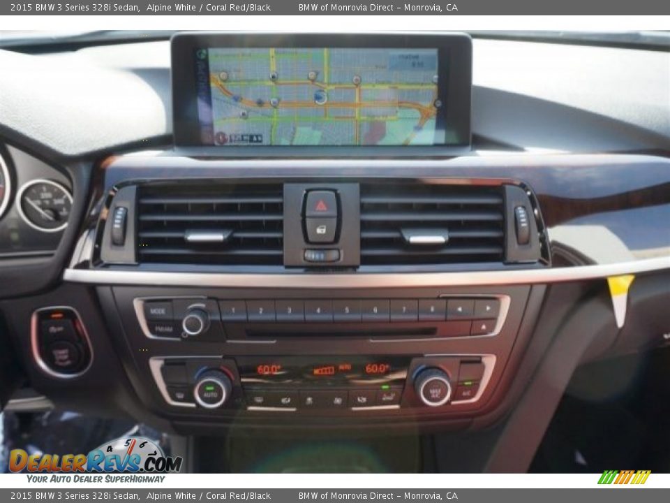 2015 BMW 3 Series 328i Sedan Alpine White / Coral Red/Black Photo #8