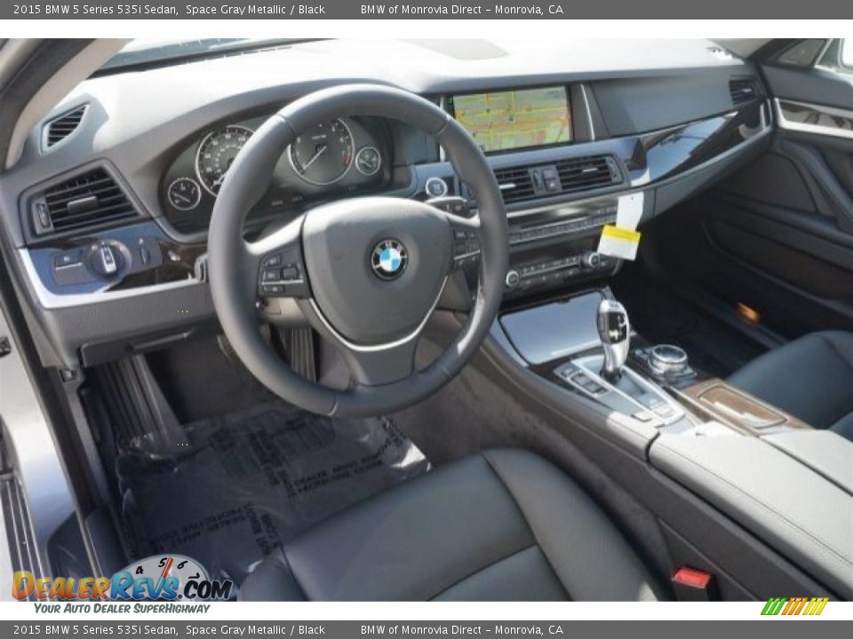 2015 BMW 5 Series 535i Sedan Space Gray Metallic / Black Photo #6