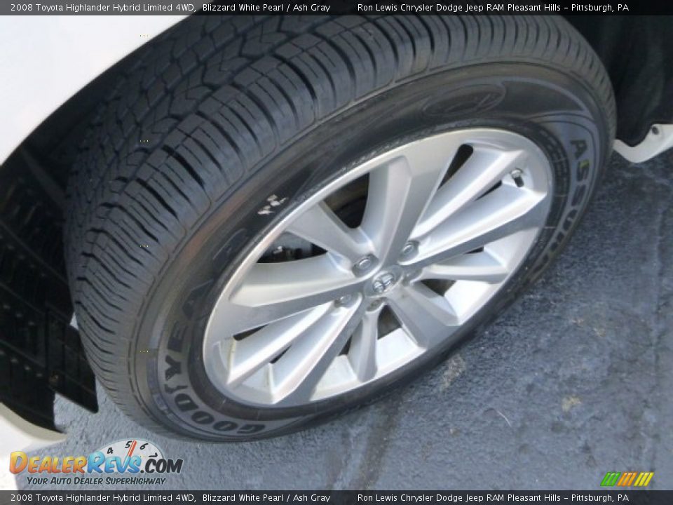 2008 Toyota Highlander Hybrid Limited 4WD Blizzard White Pearl / Ash Gray Photo #9