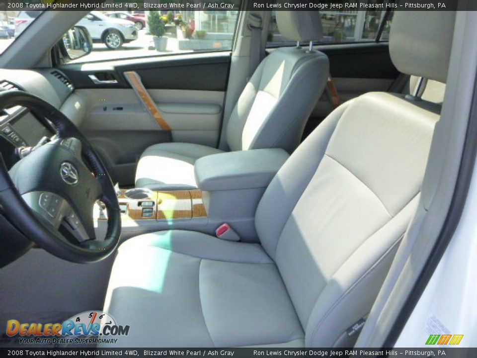2008 Toyota Highlander Hybrid Limited 4WD Blizzard White Pearl / Ash Gray Photo #10