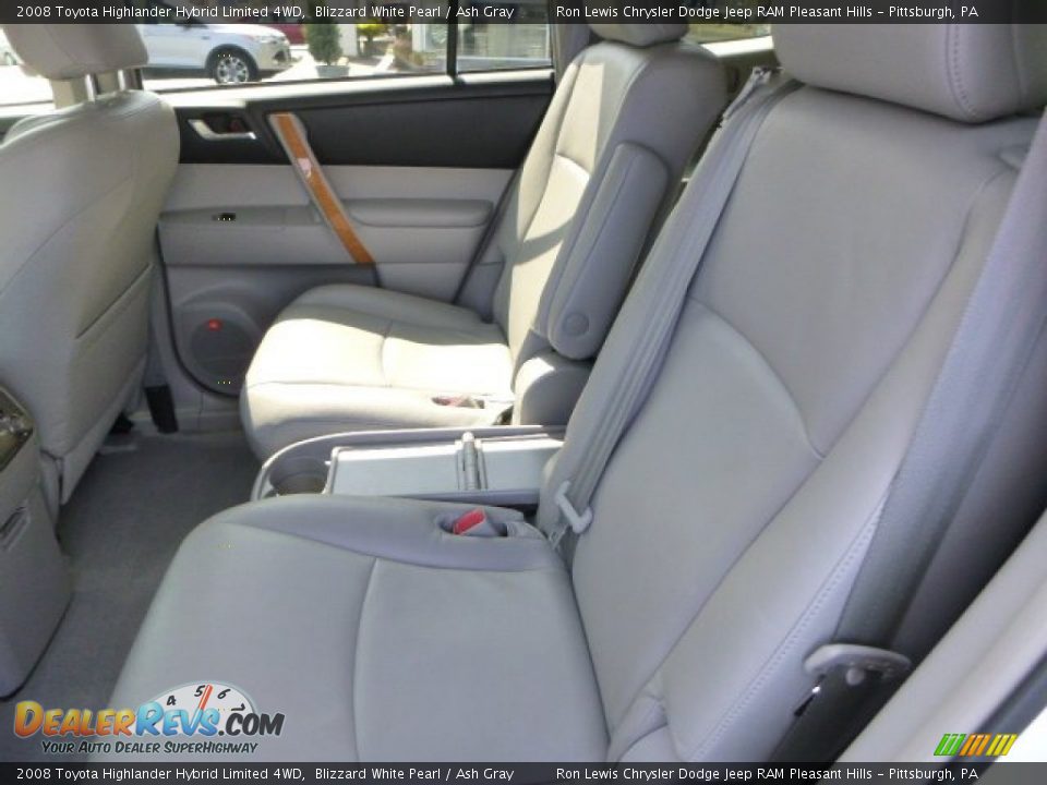 2008 Toyota Highlander Hybrid Limited 4WD Blizzard White Pearl / Ash Gray Photo #11