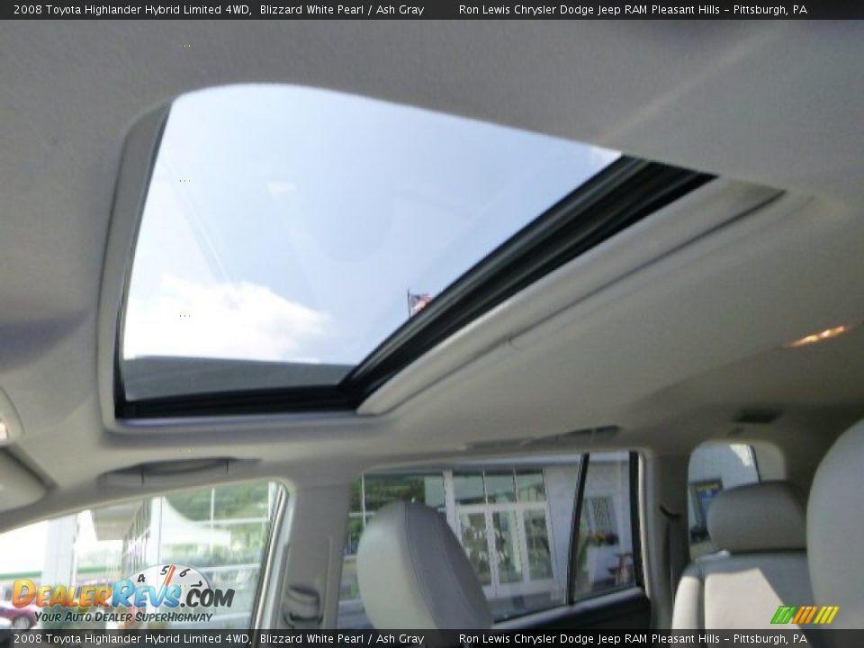 2008 Toyota Highlander Hybrid Limited 4WD Blizzard White Pearl / Ash Gray Photo #15