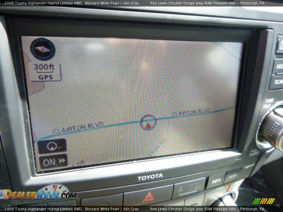 2008 Toyota Highlander Hybrid Limited 4WD Blizzard White Pearl / Ash Gray Photo #16