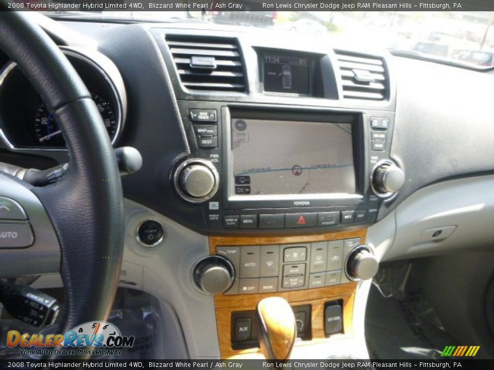 2008 Toyota Highlander Hybrid Limited 4WD Blizzard White Pearl / Ash Gray Photo #17