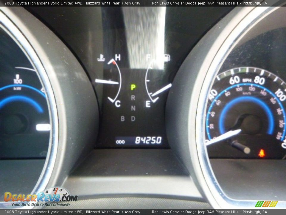 2008 Toyota Highlander Hybrid Limited 4WD Blizzard White Pearl / Ash Gray Photo #18
