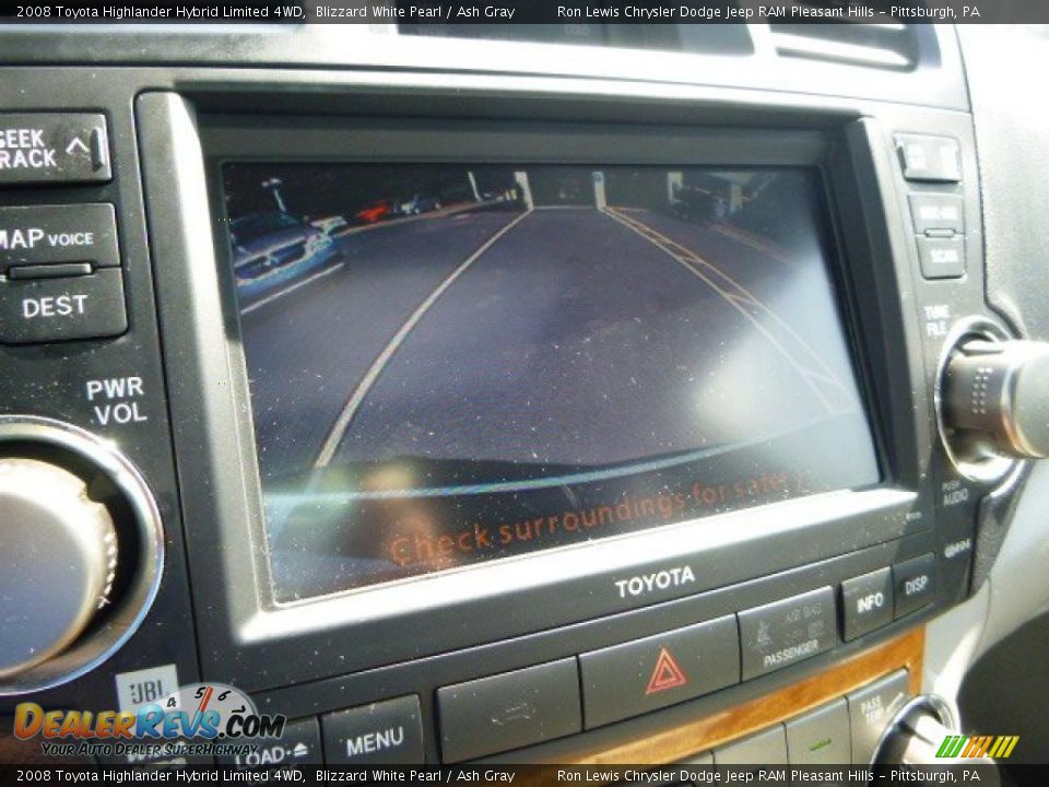 2008 Toyota Highlander Hybrid Limited 4WD Blizzard White Pearl / Ash Gray Photo #19