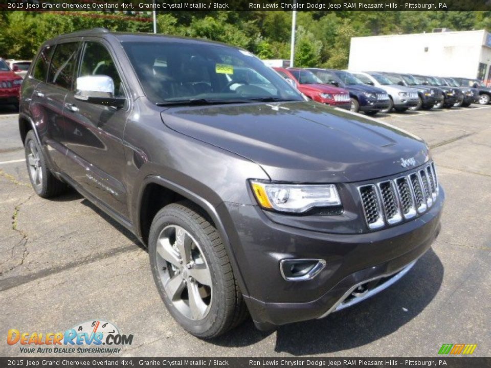 Front 3/4 View of 2015 Jeep Grand Cherokee Overland 4x4 Photo #6
