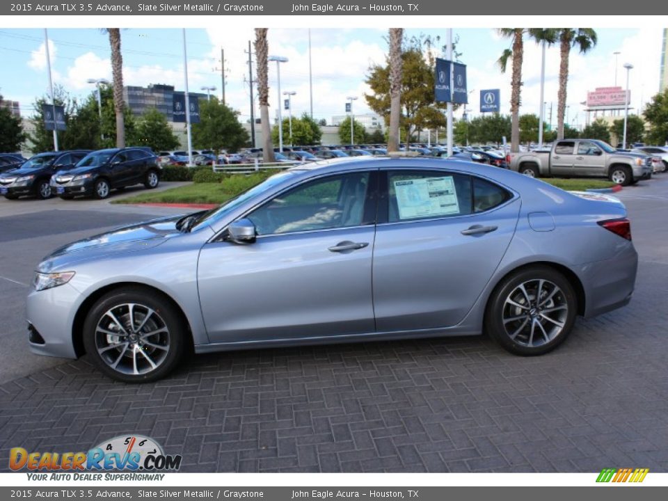 Slate Silver Metallic 2015 Acura TLX 3.5 Advance Photo #4