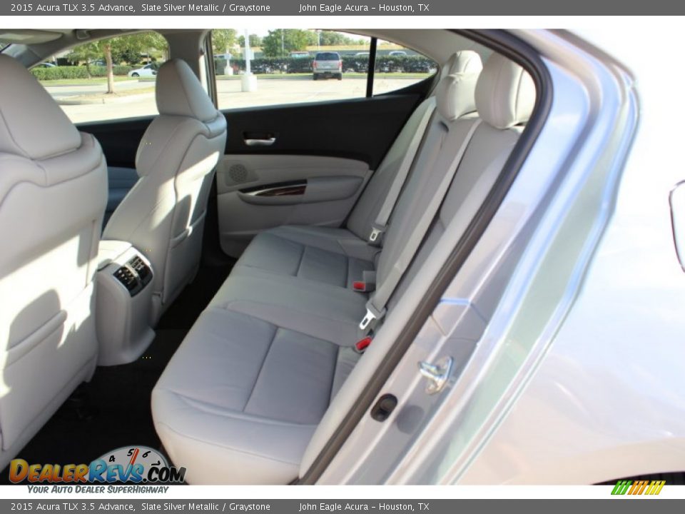 2015 Acura TLX 3.5 Advance Slate Silver Metallic / Graystone Photo #13