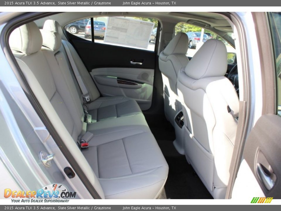 2015 Acura TLX 3.5 Advance Slate Silver Metallic / Graystone Photo #17