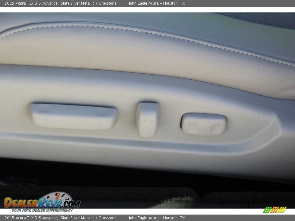 2015 Acura TLX 3.5 Advance Slate Silver Metallic / Graystone Photo #21